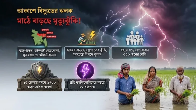 বজ্রপাতে এক যুগে ৩,৮৬০ মৃত্যু: কেন থামছে না প্রাণহানি?