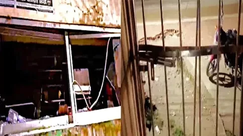 মুক্তাগাছায় ওসির কক্ষে ঢোকাকে কেন্দ্র করে থানায় হামলা ও ভাঙচুর