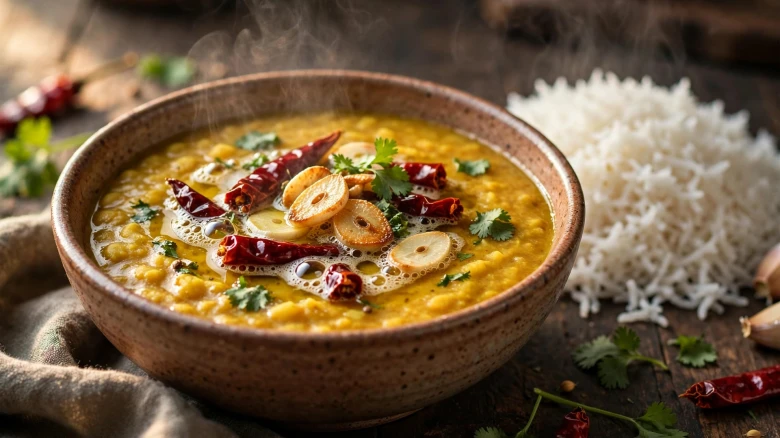 ঘি-রসুনের তড়কায় মসুর ডাল