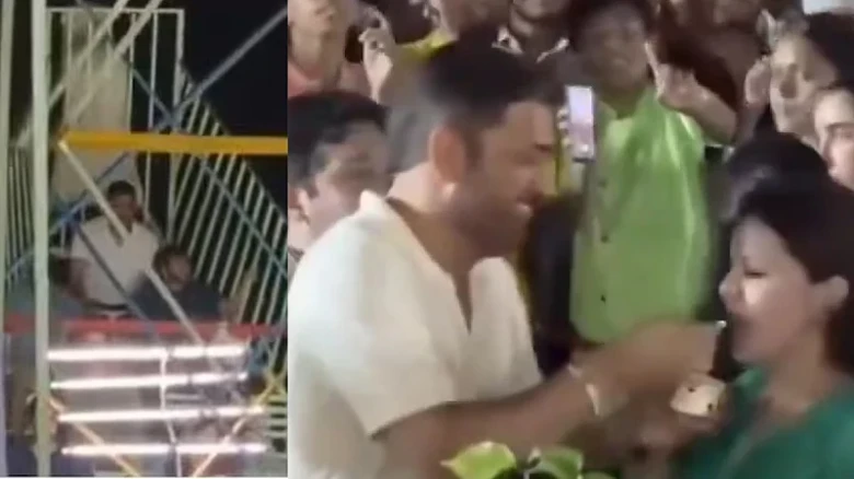 নবরাত্রির মেলায় রাইডে ধোনি-অনন্ত, ভাইরাল মজার ভিডিও