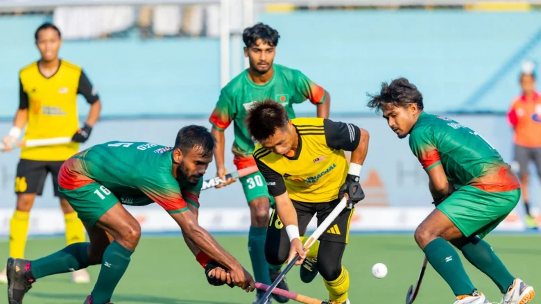 এশিয়ান চ্যাম্পিয়ন্স ট্রফি: মালয়েশিয়ার কাছে ৬-১ গোলে হেরেছে বাংলাদেশ